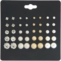 Wholesale fake pearl piercing stud for accessories women earrings set ear cuffs fashion jewelry