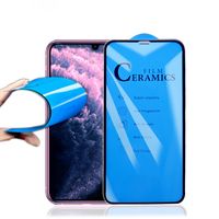 Wholesale 3D curved tempered glass screen protector film for iphone pro x xr xs max plus ceramics soft shockproof