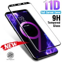 Wholesale 11D Full Curved Tempered Glass On For Samsung Galaxy S9 S8 Plus Note Screen Protector For Samsung S7 S6 Edge Plus Glass Film