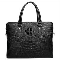 Wholesale New Hot Sale Brand Designer Men Shoulder Briefcase Black Leather Designer Handbag Business Men Laptop Bag Messenger Bag