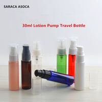 Wholesale 30ml PET Plastic Lotion Bottle Make Up Containers Travel Empty Powder Pump Cosmetics Refillable Bottles
