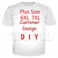 Wholesale CLOOCL DIY Customize Personality Design Tees D Print Own Image Photo Star Anime Casual Plus Size T Shirts
