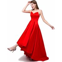 Wholesale Red High Low Prom Dresses Cheap New Short Front Long Back Formal Dresses Evening Wear Ladies Party Dress Gowns