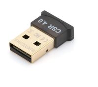 Wholesale Mini USB Bluetooth V4 Dual Mode Wireless Dongle Gold plated connector CSR Adapter Audio Transmitter For Win7 XP