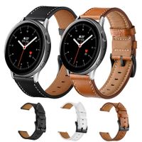 Wholesale Top Layer Genuine Leather Round Tail Replacement Watch Strap For Samsung Galaxy Watch Active mm mm Watch band mm
