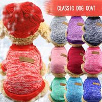 Wholesale New Pet Dog Clothe Coats Autumn Winter Christmas Halloween Warm Thick Defensive Cold Cotton Puppy Cat Knitting Sweater shirt Apparel XS XL