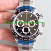 Wholesale Factory Sales Super watch High Quality Cal Movement mm Stainless Chronograph Work Ceramic Bezel ETA Automatic Sapphire Swimming Men Watches