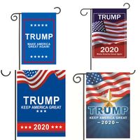 Wholesale 2020 USA Trump General Leader Election Flag x45cm Make America Great Again Polyester Fiber Flags Support Banner Home Hot Sale mh B2