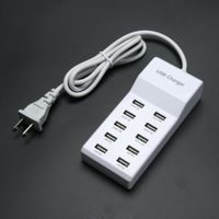 Wholesale 10 Port Fast USB Charging power Strip Adapter Wall Travel Desktop Charger Hub US EU Plug for moblie phone usb devices
