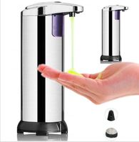 Wholesale Stainless Steel Soap Liquid Sanitizer Touchless Dispenser Bathroom Hand Washing Soap Bottle Automatic Liquid Soap Dispenser ml RRA3167