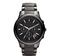 Wholesale New Mens Quartz Chronograph Black Ceramic Watch AR1451 AR1452 Gents Wristwatch original box