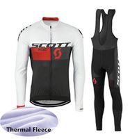 Wholesale 2018 Scott Team Men s Cycling Jerseys Set Winter Thermal Fleece Bicycle Clothing Men MTB riding Clothes Bike Ropa Ciclismo j102702
