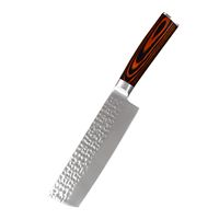 Wholesale Chef Knife Stainless Steel Damascus Knife Wooden Handle Slicing Knives Fruit Vegetable Meat Sharp Cleaver Knives Kitchen Tools DBC DH1480