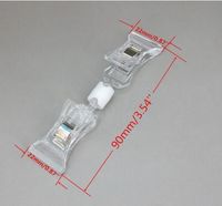 Wholesale Clear POP Plastic Sign Price Tag Card Holder Paper Display Acrylic Price Tag Advertising Clips In Retail Store