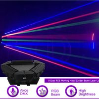 Wholesale Sharelife Eyes RGB Moving Head Spider Beam Laser Light DMX Master Slave Home Gig Party DJ Professional Stage Lighting RGB