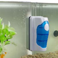 Wholesale New Magnetic Aquarium Fish Tank Brushes Floating Clean Glass Window Algae Scraper Cleaner Brush Plastic Sponge Accessories Tools