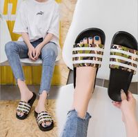 Wholesale 2019 New Beach Wedding Camo Slippers Slides Summer Casual Style Shoes Non slip Indoor and Outdoor Sandals Home Sapato Masculino Flip Flops