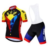 Wholesale 2020 New Team Philippines Cycling Jersey Customized Road Mountain Race Top max storm Cycling Jersey Sets