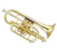 Wholesale High Quality Jupiter Bb Cornet JCR Brass Trumpet International musical instrument Professional With Case
