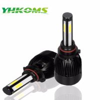 Wholesale YHKOMS HB4 LED HB3 H4 D1S D2S D4S H8 H11 H1 H3 LED Bulb H13 Hi Lo Headlight Kit W LM Canbus V K