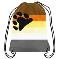 Wholesale Bear Pride Drawstring Backpack Pride Gay LGBT Bag Sports Gift x45cm Polyester Digital Printing for Hiking Beach Women Kids Tra
