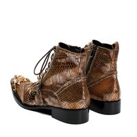 Rabatt Italienische Motorradstiefel | 2019 Italienische Neue Stahlkappe Metall Botas Masculina Mens Kniehohe Stiefel