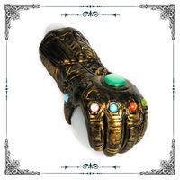 Wholesale New Big Pipe Hand Glass Smoking Pipe With Copper art Thanos Infinity Gauntlet Heavy Glass tobacco pipes