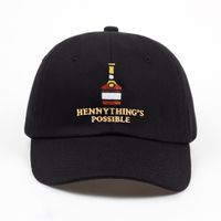 Wholesale 2020 new Henny Wine bottle embroidery Dad Hat men women Baseball Cap adjustable Hip hop snapback cap hats