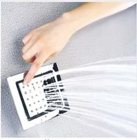 Wholesale Bathroom Shower CM Brass Shower Body Jet Inch Spa Massage Spray Jets Rainfall Shower Square With embed box
