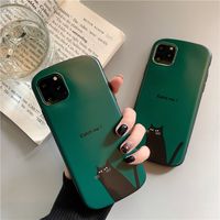 Wholesale High Class Dark Green Black Cat Catch Me Mobile Phone Case Cover for iphone pro max plus x xr