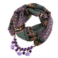 Wholesale winter scarf Chiffon Scarf Bullet Pendant Charm Fashion Women Jewelry Scarf Necklace Shawls scarves Acessories