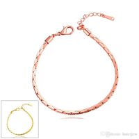 Lisse 24k Or Jaune Massif Femmes Bracelet Dia60mm