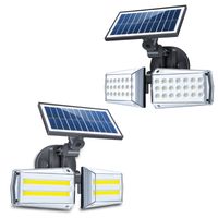 Wholesale Solar Spot Lights Outdoor Bright Landscape Light LED Waterproof Wall Lamps with Motion Sensor Modes Solar Microwave Induction Light