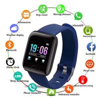 Wholesale 116 Plus Smart Wristbands Tracker Pedometer Blood Pressure Monitoring Band Waterproof Outdoor Health Smart Bracelet in Watch