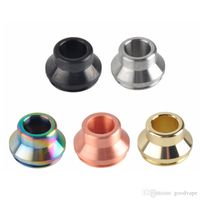 Wholesale 24MM MM Summit Metal Wide Bore Drip Tips Colors For Goon RDA Limitless RDTA Atomizer Vapor Mouthpiece High Quality DHL free