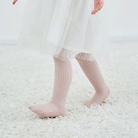 UK Autumn Children Girls Pantyhose Cotton Knited Toddlers Baby Long Tights