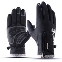 Guanti da Ciclismo Invernali Touch Screen in Pile Termico Caldo Sport allAria Aperta Guanti da Bici Guanti da Bicicletta Pieno Dito Dito