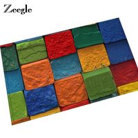 Wholesale Zeegle Rainbow Pattern Floor Mat Rubber Mats Bathroom Doormats Anti slip Carpet For Living Room Bedroom Rug Kitchen Mats