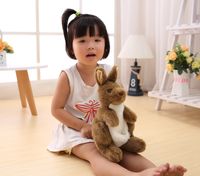 Wholesale Simulation Animal Kangaroo Plush Toy Cute Soft Plush Doll Comforting Doll Children s Room Decoration Props Children Birthday Present