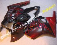 Wholesale For Kawasaki Fairing ZX12R ZX R ZX R Red Flame ABS Motorcycle Fairing Injection molding