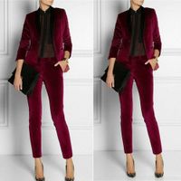 ladies black formal pants suit