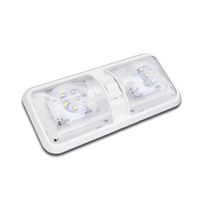 Car Interior White Dome Light Plastic Led Rv Roof Ceiling Lamp For 12v Caravan Boat Camper Trailer