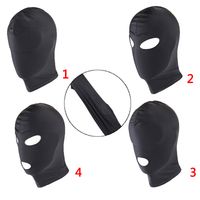 Unisex Men Women Mask Padded Blindfold Headgear Mouth Eye Open Facemask Costume