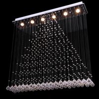 Wholesale NEW Bestsellers Modern Minimalist LED Curtain Luster Crystal Chandeliers Crystal Chandeliers Light Living Room Lights Bar