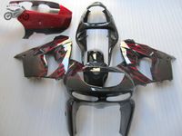 Wholesale Customize Fairing bodywork set for Kawasaki Ninja ZX R red flames Chinese motorcycle fairings kit ZX R ZX9R