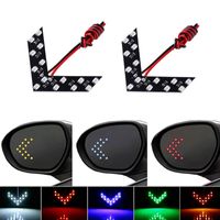 Wholesale 2pcs SMD LED Car Turn Signal Light Arrow Panel For Car Rear View Mirror Indicator Car LED Rearview Mirror Light Accessories HHA118