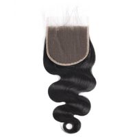 Wholesale 10A Brazilian Human Hair Transparent Swiss HD Lace Closure for Women All Ages Peruvian Body Wave Straight Free Part