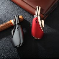 Wholesale Jobon Stright Flame Cigar Lighter Inflatable Butane Windproof Jet Lighters for Kitchen Cooking