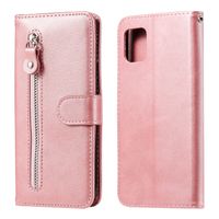 Wholesale Pure zipper PU Leather case For Samsung Galaxy A81 Note Lite M60S A91 S10 Lite M80S Cover Flip Stand Wallet Card Slot