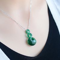 Wholesale Natural Emerald Pulp Twists Dry Pendant Transfer To Run Necklace Item Fall Fashion Jewelry Sends Girlfriend Gift